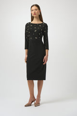 Joseph Ribkoff 254007 Embellished Midi Dress