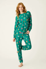 Happy Pawlidays Merry Mutts Dog Print Long Sleeve Top