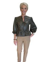 Finley Luna Vegan Leather Tie Top