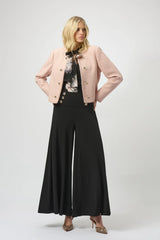 Long Sleeves Bouclé Collarless Jacket