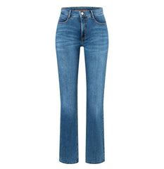 MAC Jeans Boot Fringe Authentic Stretch Denim 5221-90-0387L | D516 Medium Blue