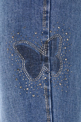 Frank Lyman Blue Denim Pants
