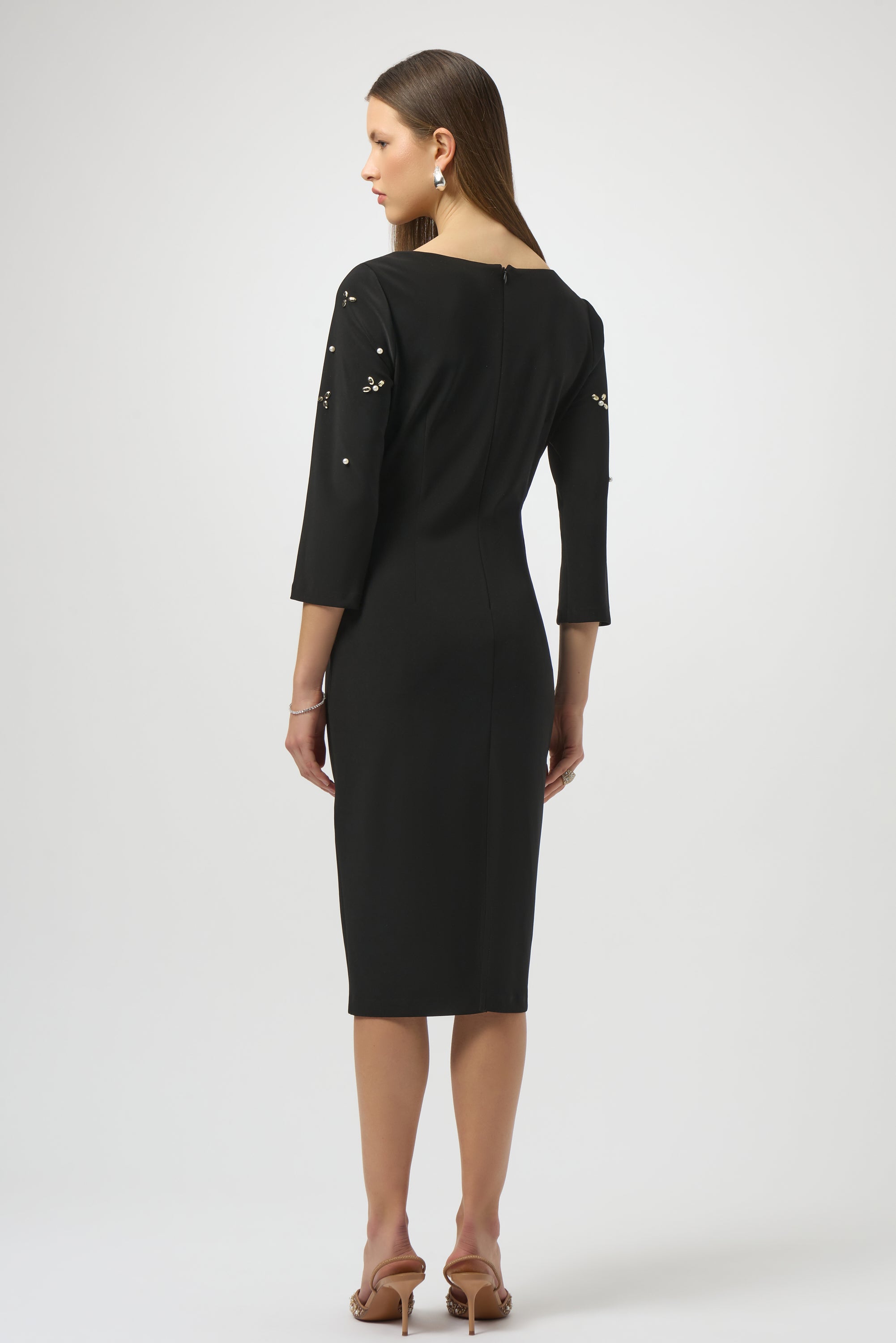 Joseph Ribkoff 254007 Embellished Midi Dress