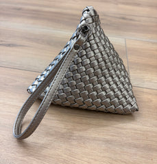 Jay Ley Silver Pyramid Bag