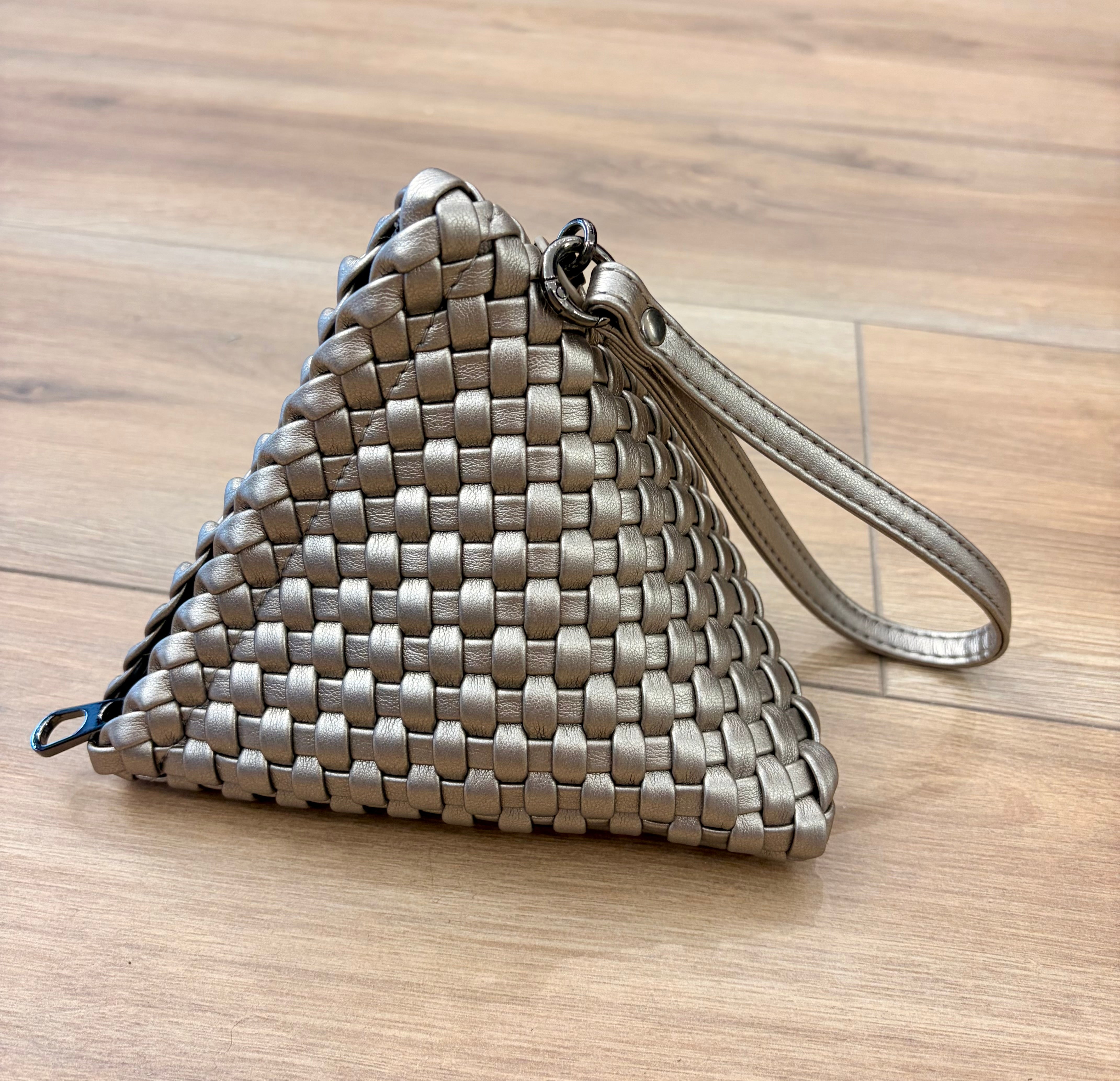Jay Ley Silver Pyramid Bag