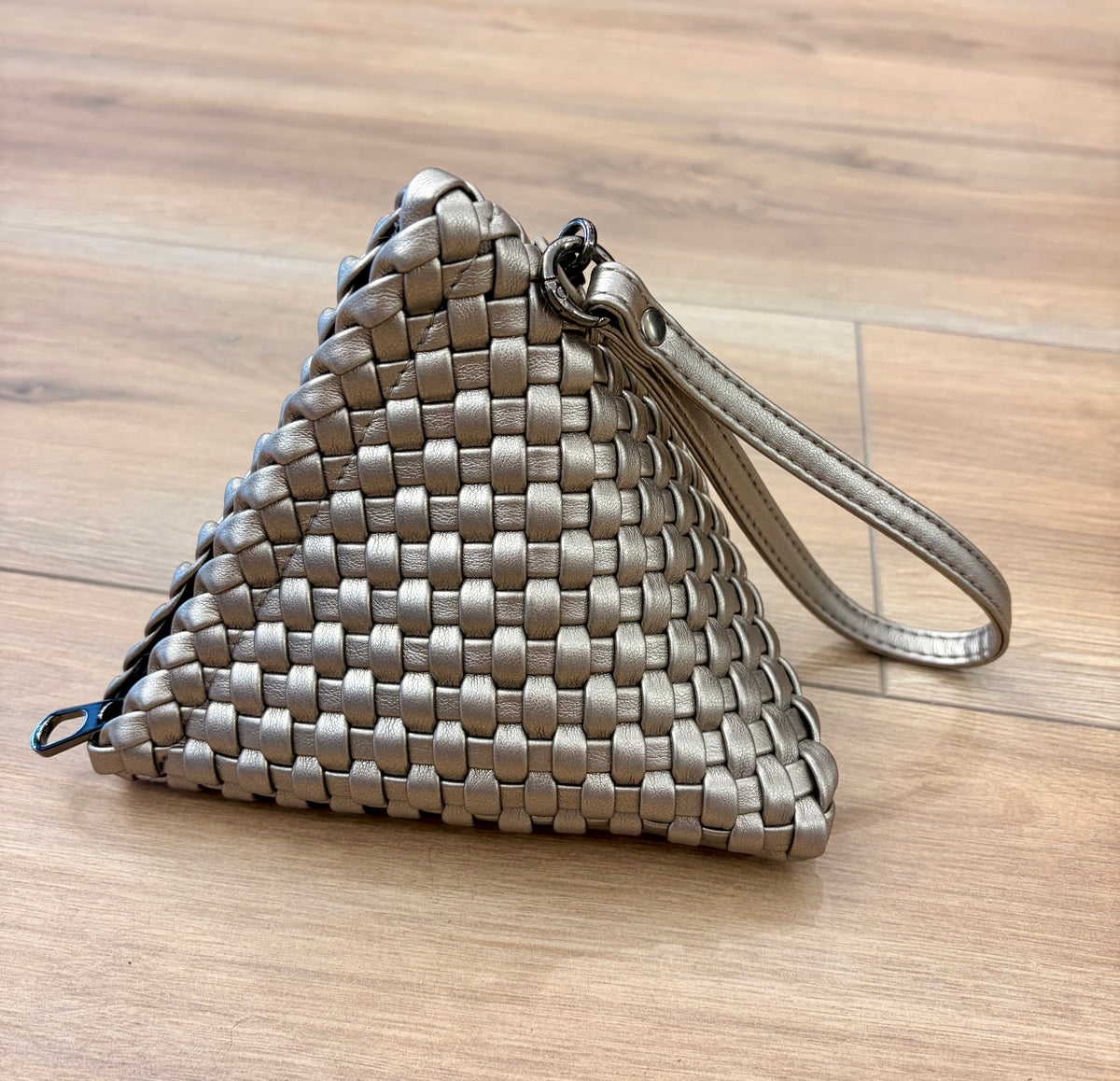 Jay Ley Silver Pyramid Bag
