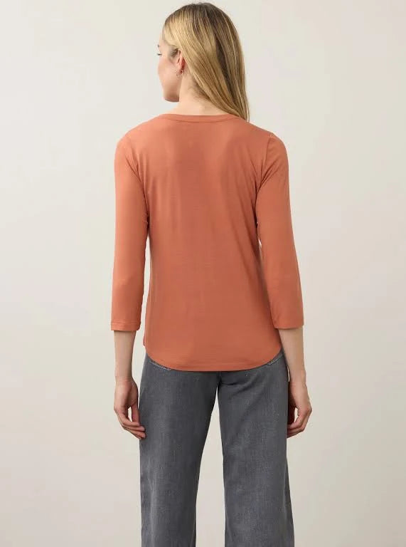 3/4 Sleeve V-Neck Top