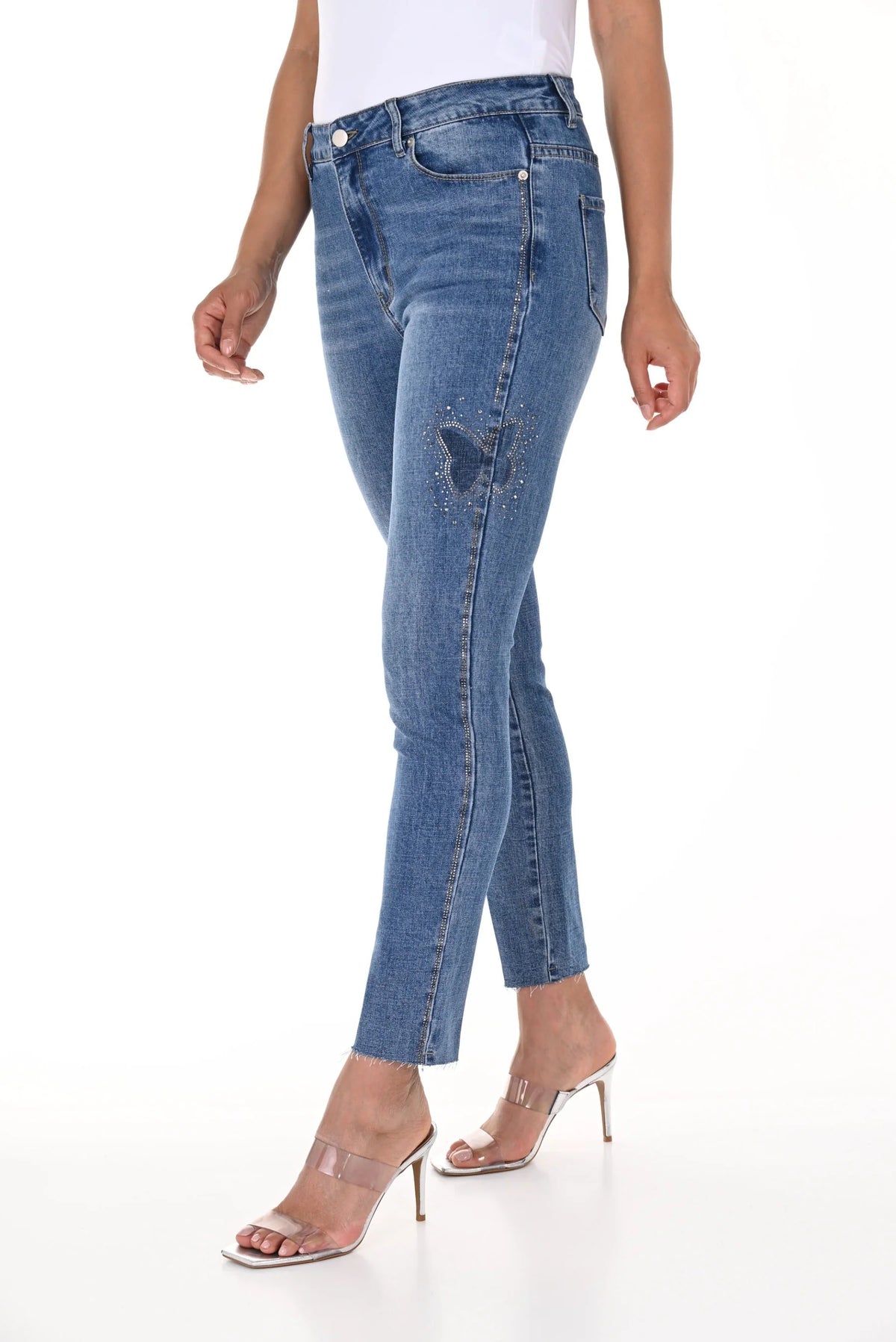 Frank Lyman Blue Denim Pants