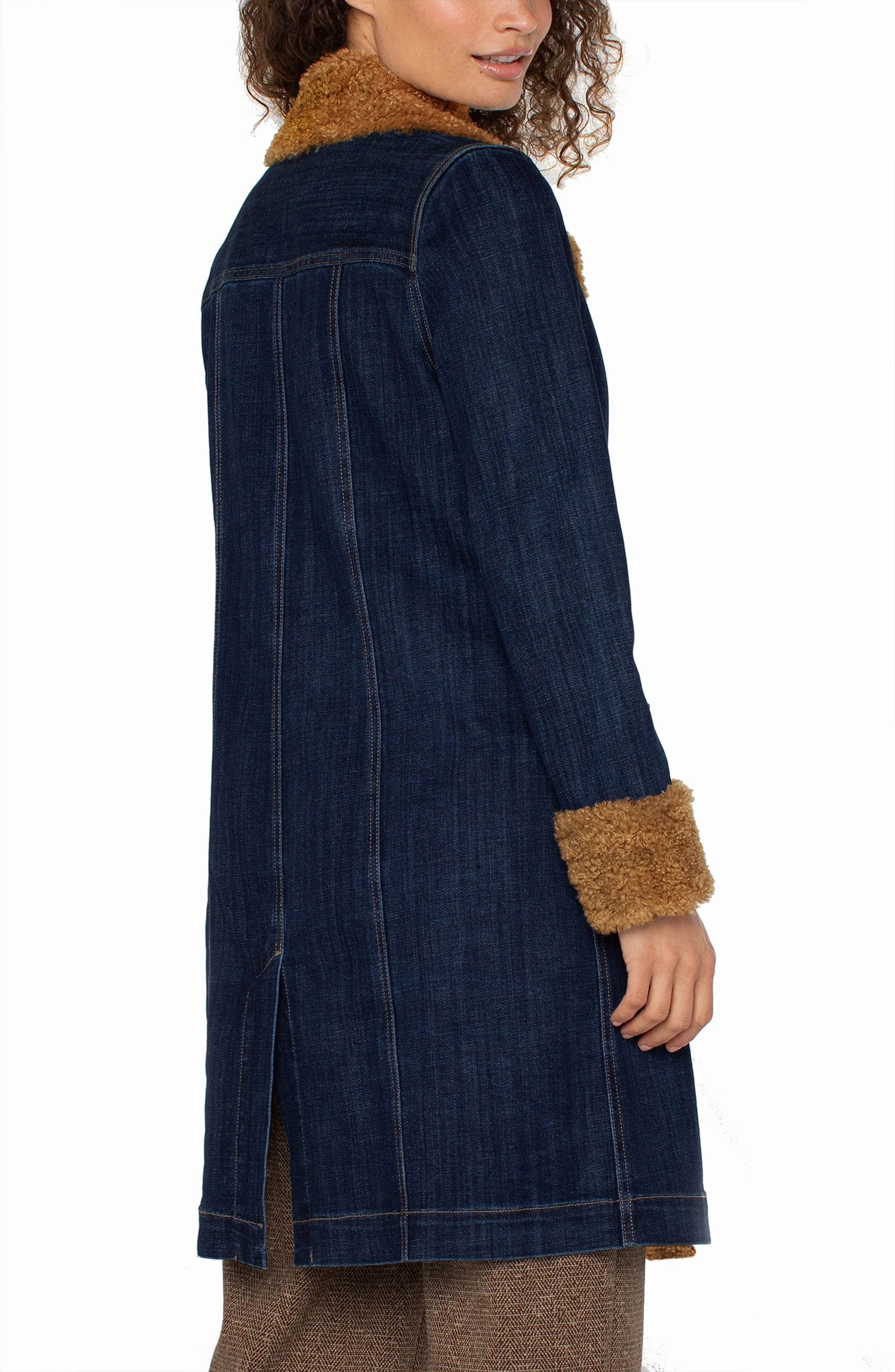 Sherpa Trimmed Coat