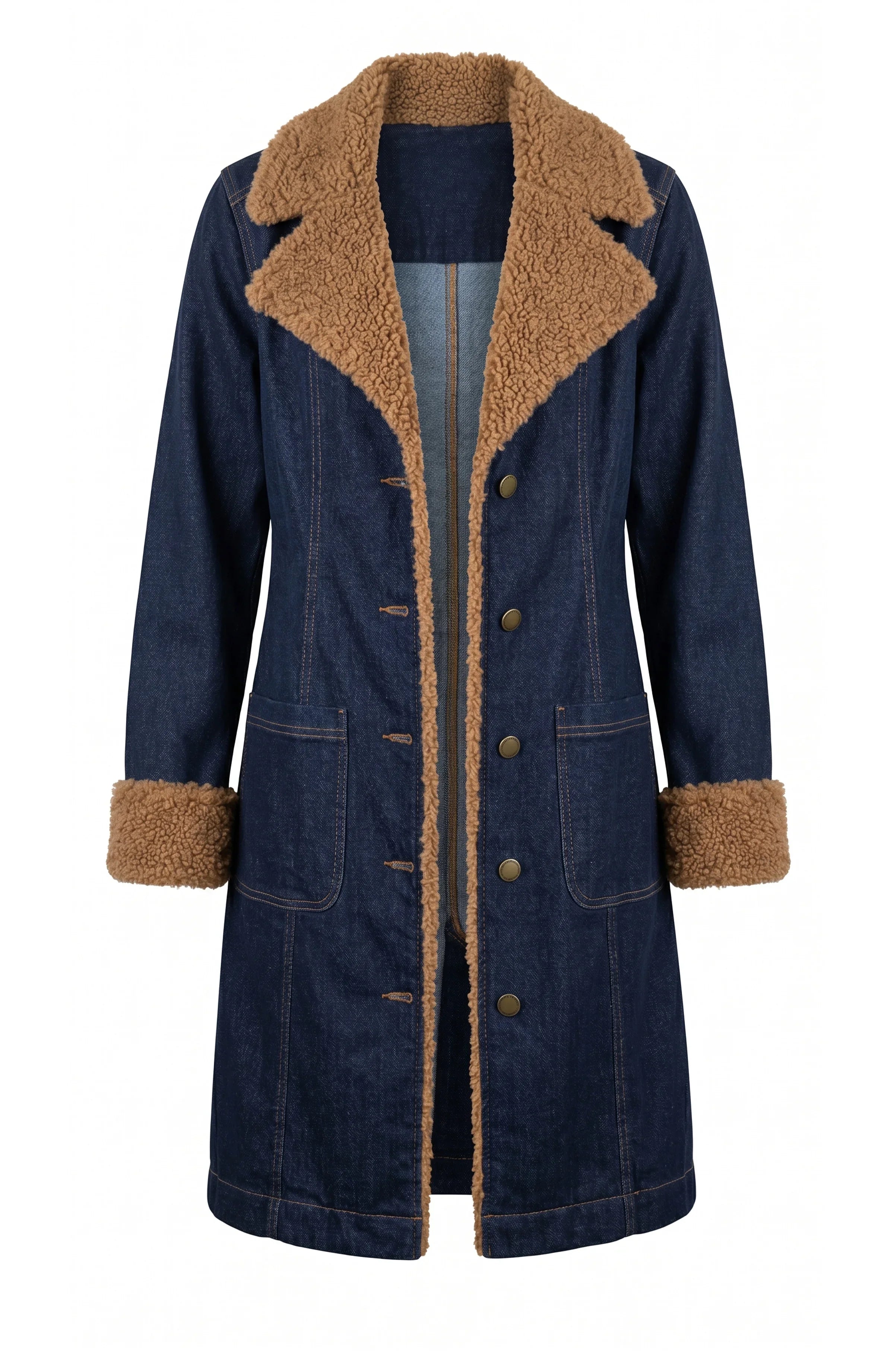 Sherpa Trimmed Coat