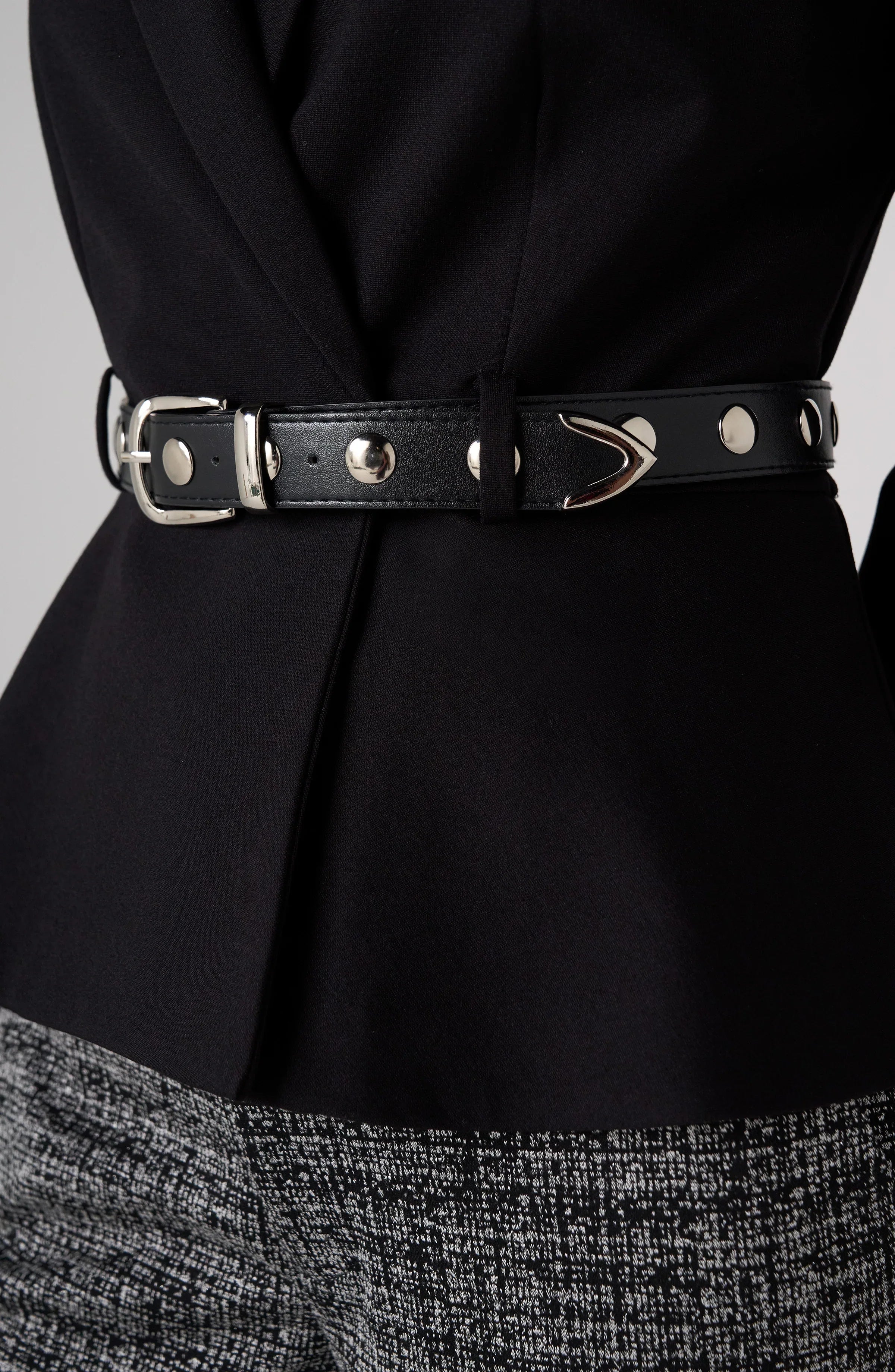 Belted Peplum Blazer