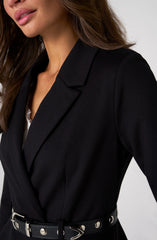 Belted Peplum Blazer