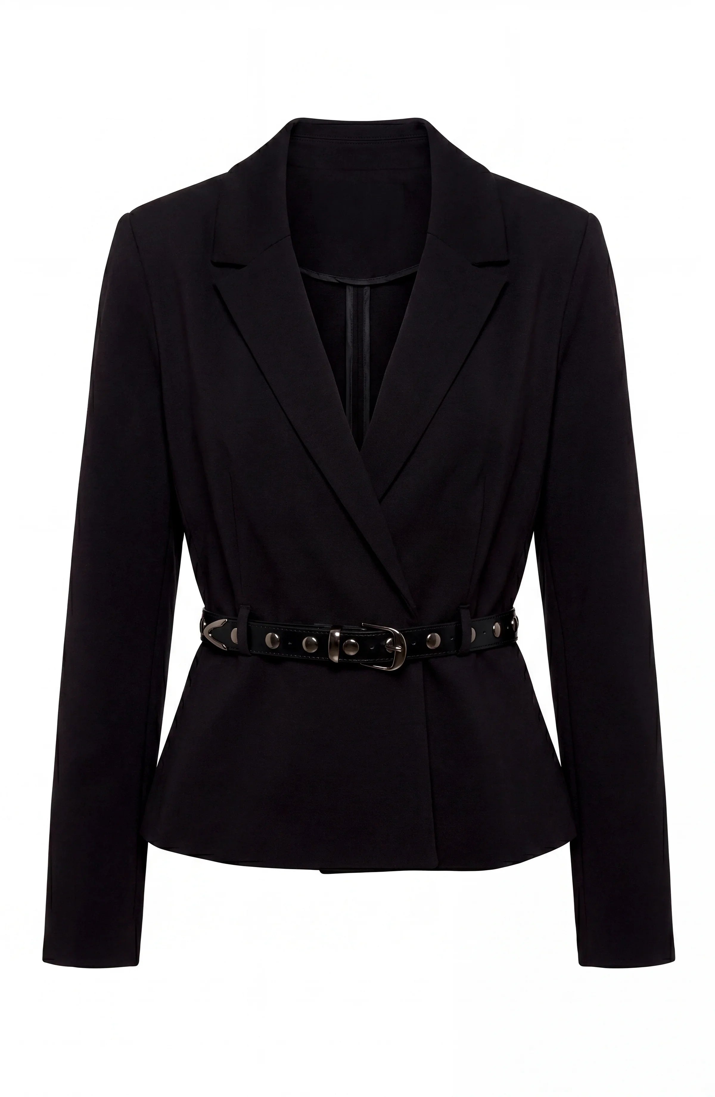 Belted Peplum Blazer