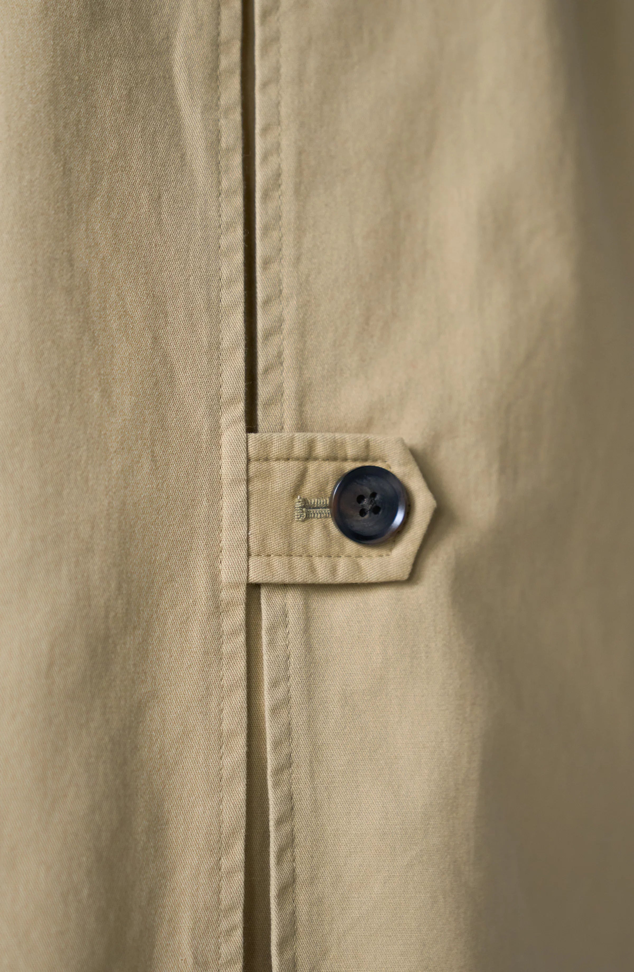 Raglan Sleeve Trench Coat W/ Pleat Back