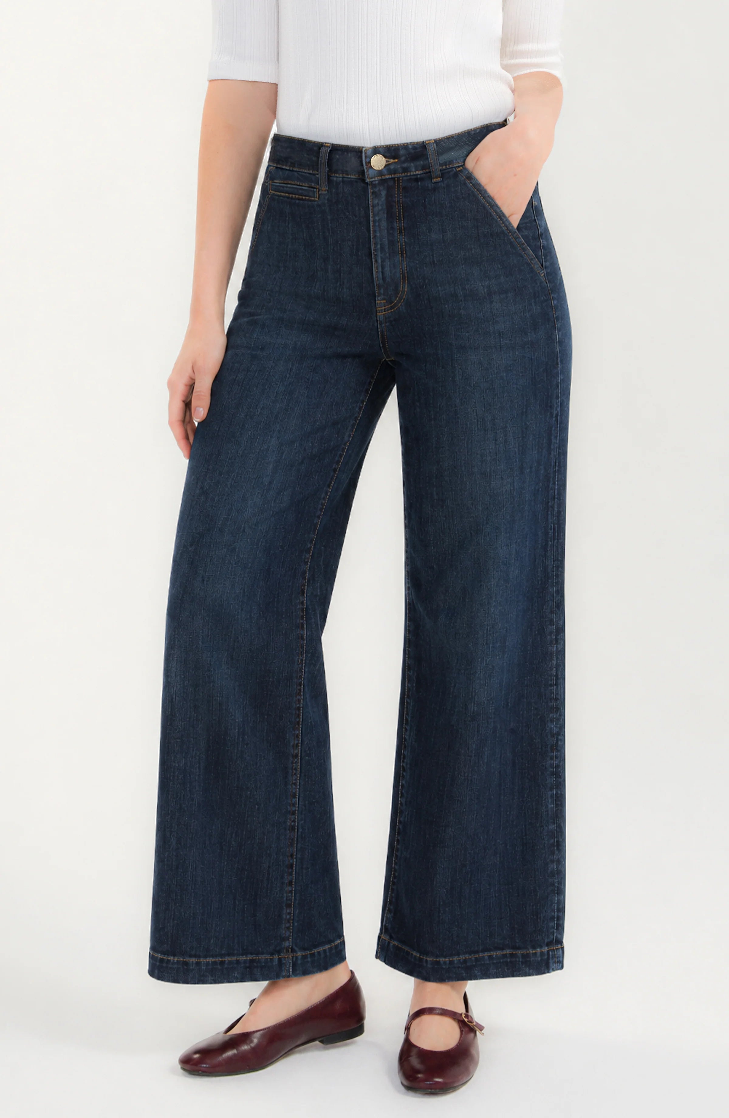 Stride Wide Leg W/ Trouser Details