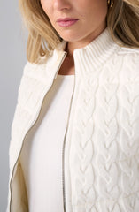 Sleeveless Reversible Quilted Sweater Vest
