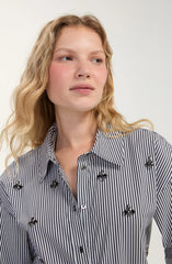 Striped Embellished Shirt