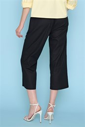 Picadilly Tencel Scuba Wide-Leg Cropped Pants