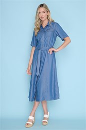 Picadilly ZM663 Dress,L,Deep Denim