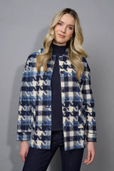 Picadilly Houndstooth Button-Front Jacket