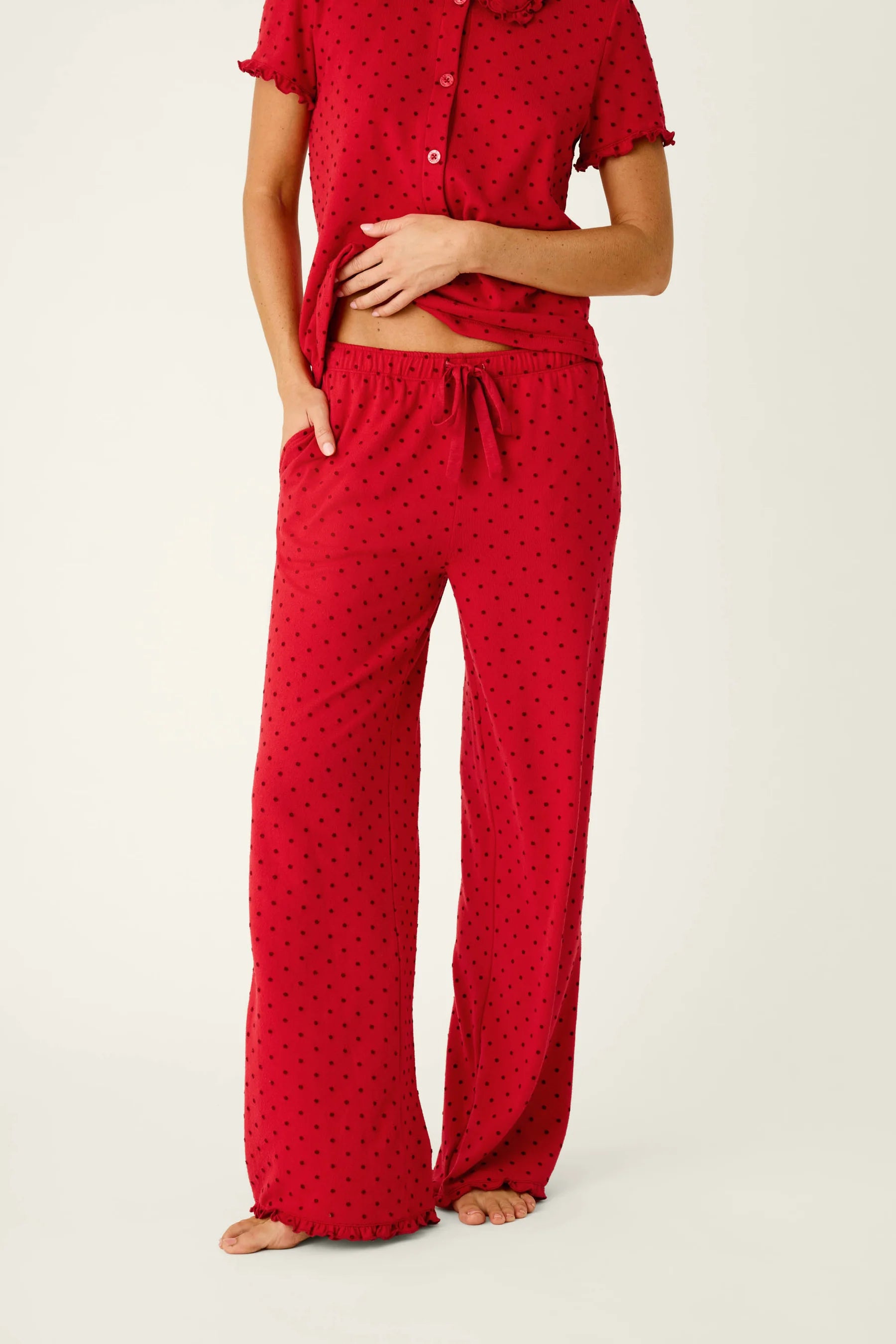 Femme de Noel Tonal Dot Pajama Pants