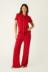 Femme de Noel Tonal Dot Pajama Pants