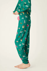 Happy Pawlidays Merry Mutts Dog Print Jogger Pants