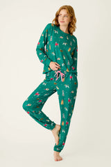 Happy Pawlidays Merry Mutts Dog Print Jogger Pants
