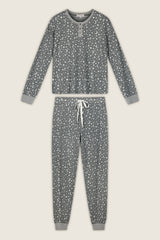 Ski Jammie Classics Celestial Print Long Sleeve Jogger PJ Set