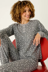 Ski Jammie Classics Celestial Print Long Sleeve Jogger PJ Set