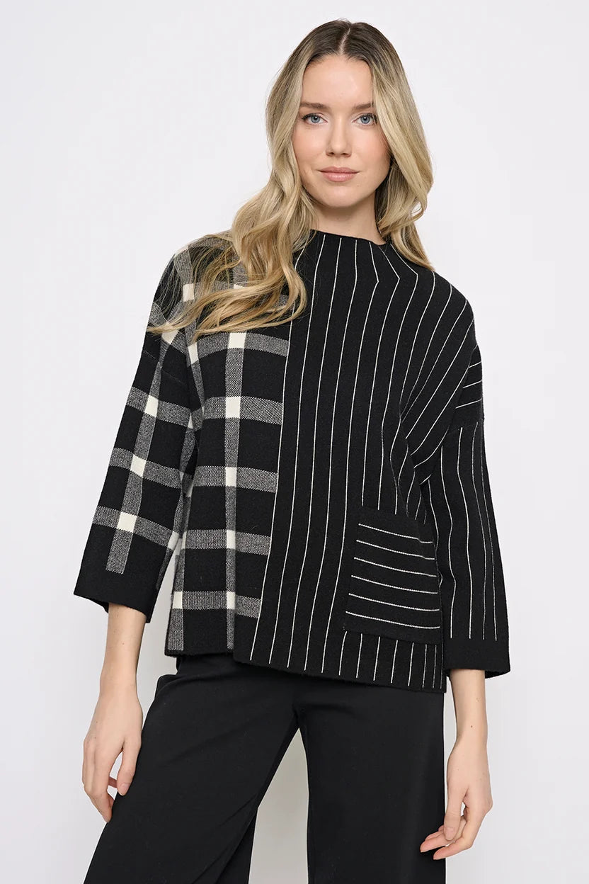 Plaid Stripe Top