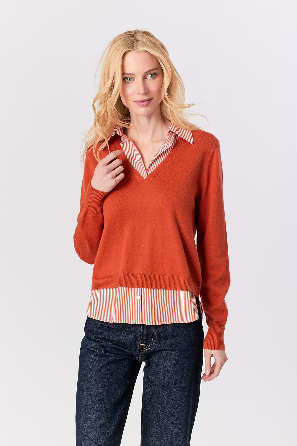 2Fer Sweater/Shirt