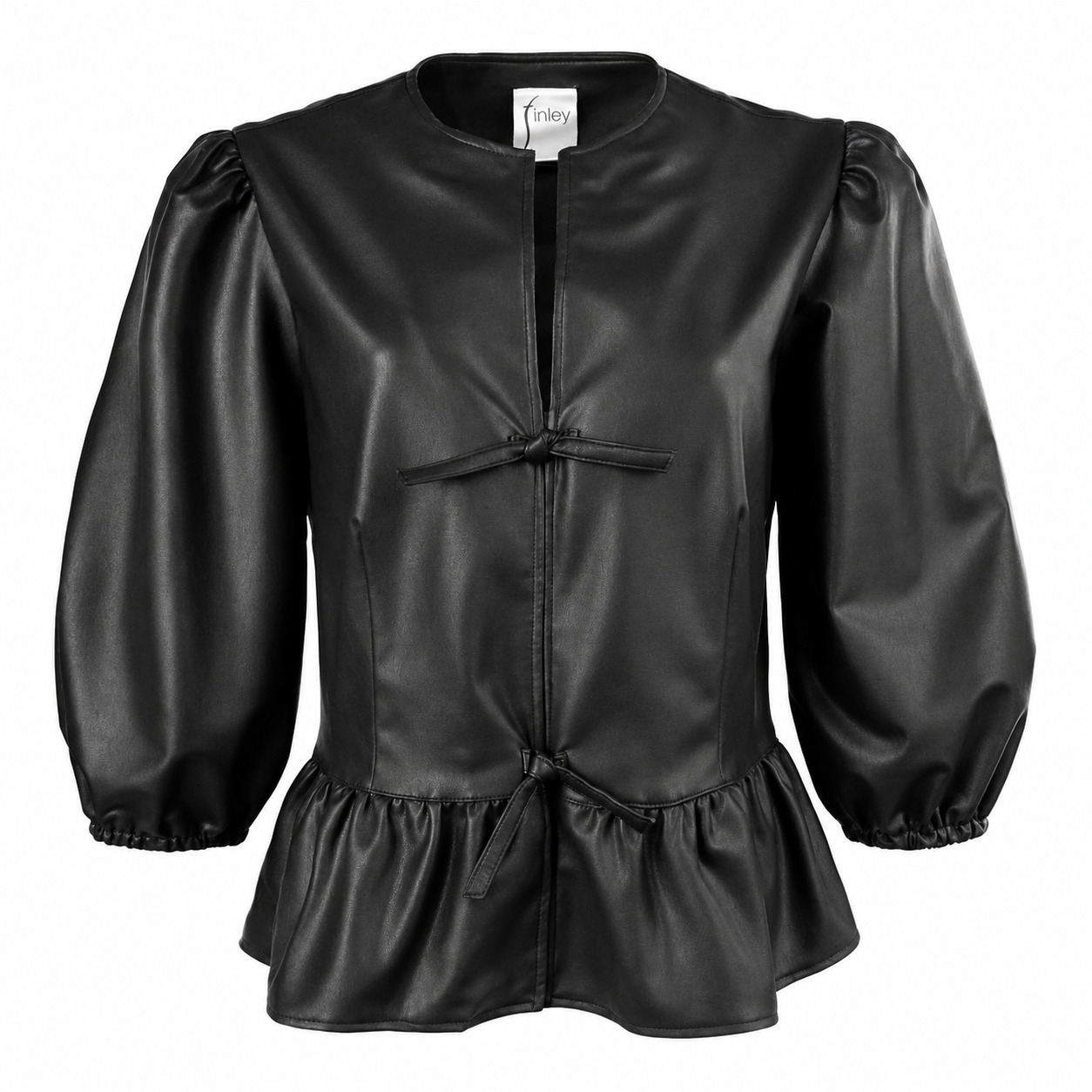 Finley Luna Vegan Leather Tie Top