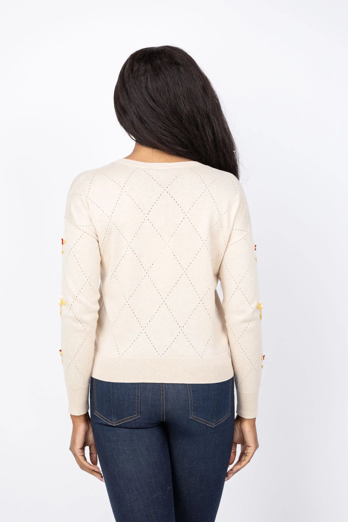 Floral Embroidered Sweater