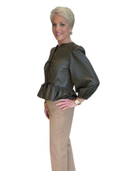Finley Luna Vegan Leather Tie Top