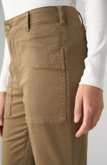 High Rise Flare W/ Patch Pockets