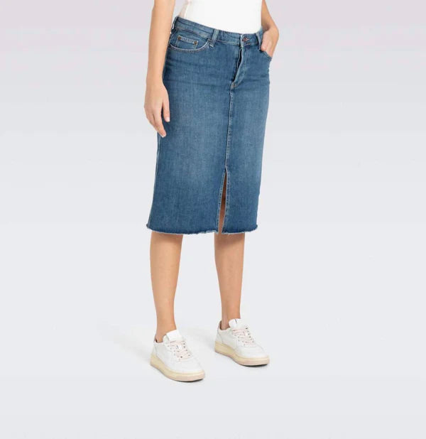 MAC Jeans - Midi Fringed Skirt