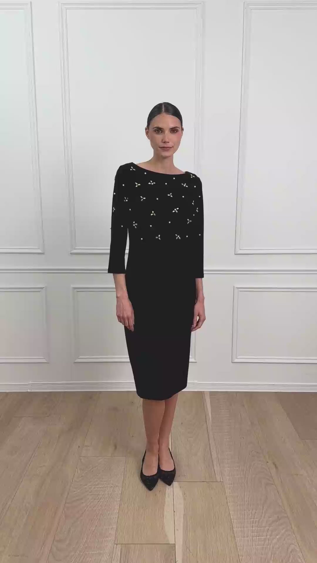 Joseph Ribkoff 254007 Embellished Midi Dress