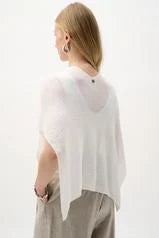 Soft Knit Draped Pull-Through Cover-Up